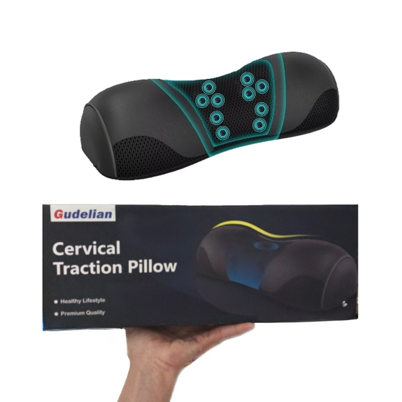Cervical Neck & Shoulder Traction Pillow Brand New With Box Gudelian - Picture 2 of 7